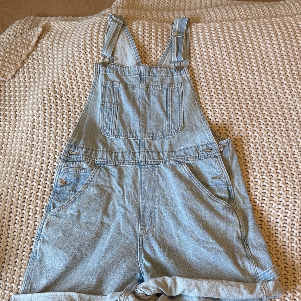Light Blue Denim Overalls